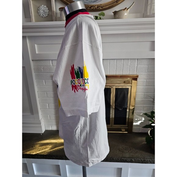 RARE Vtg POCO LOCO CLUB CANCUN Logo Multicolor T-Shirt 100% Cotton Mens Sz XXL - Picture 3 of 6